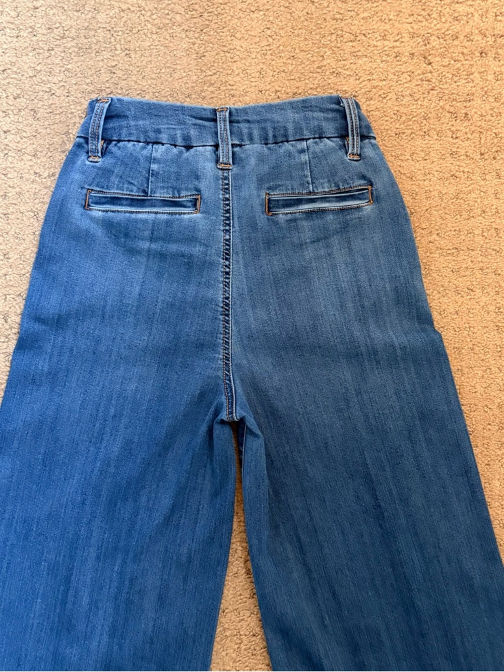 BCBG BCBGeneration Stretch High Rise
Wide Leg Trousers Blue Jeans Size 3 26 - Picture 5 of 5